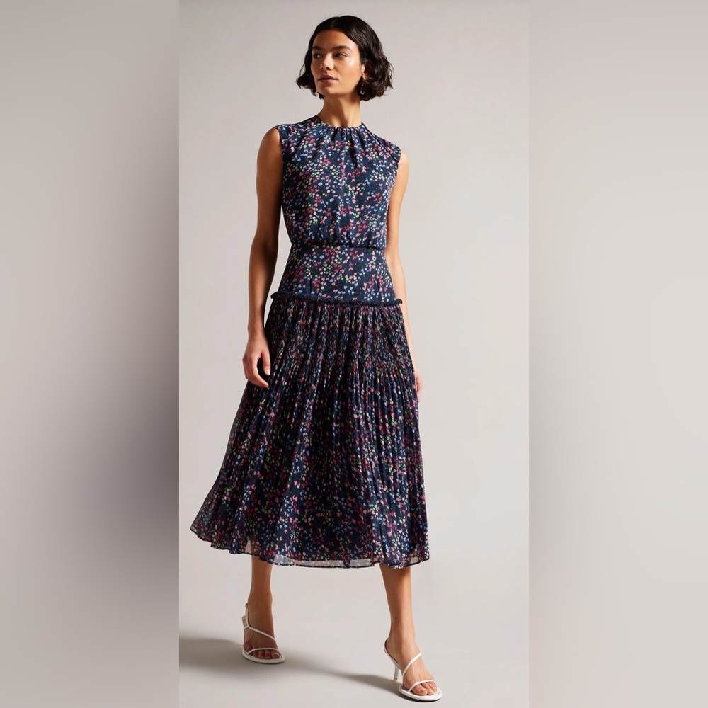 Ted Baker - CORAAL Floral Sleeveless Midi Dress